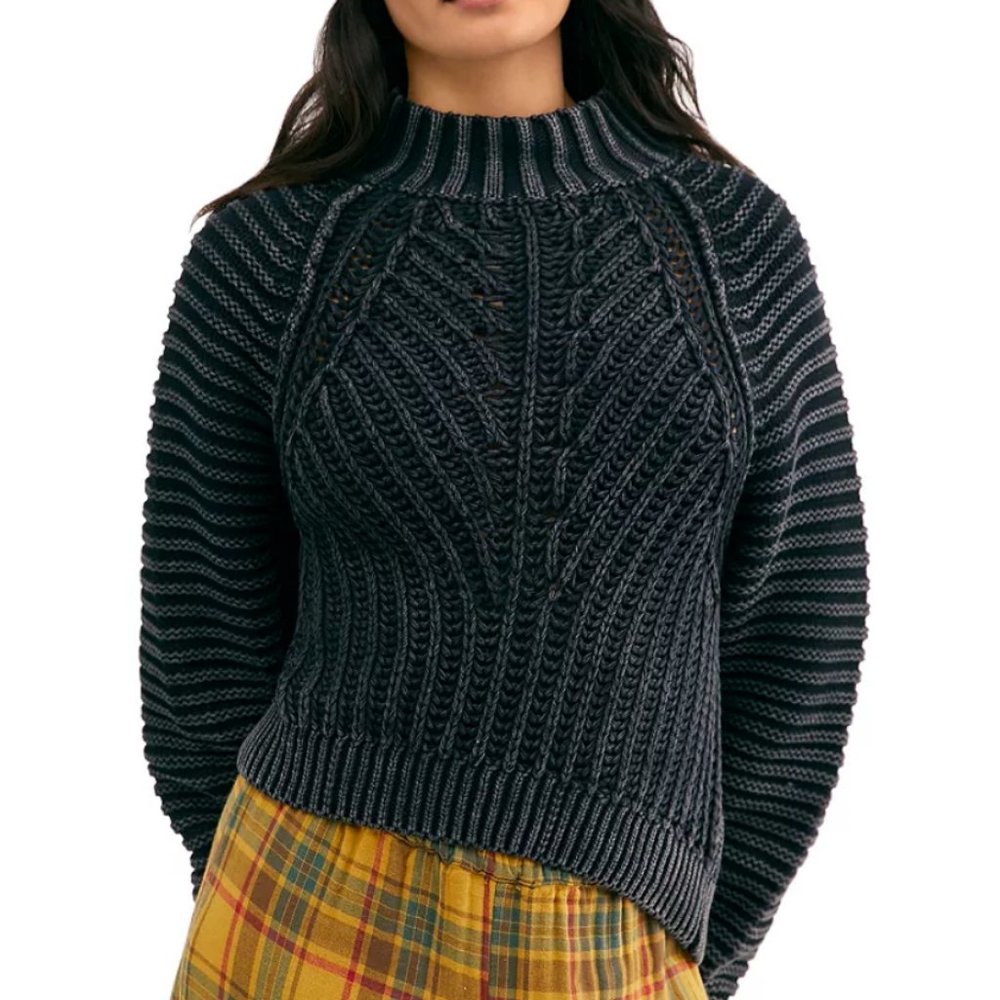 NWT Free People Sweetheart Ribbed Sweater